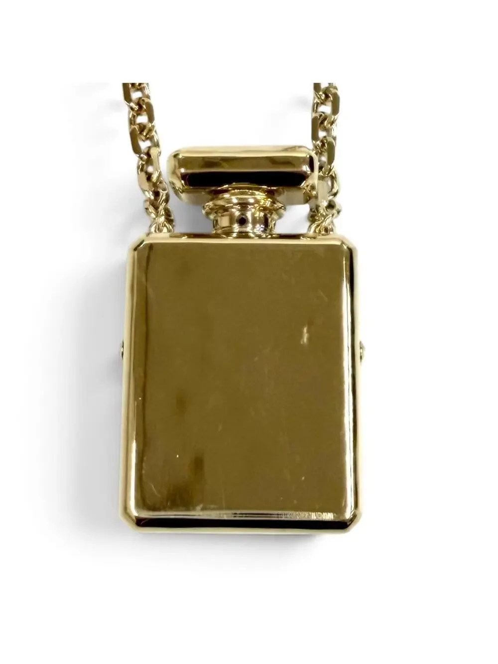 Chanel Cc Logo Pendant Necklace Gold- #357876C13B
